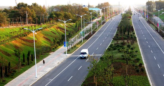 玄武巖道路建設