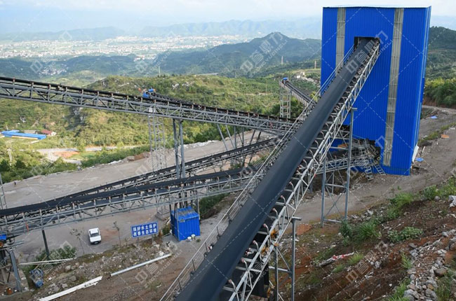 干法制砂現場